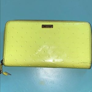 Neon Yellow ish Cameron Kate Spade Wallet